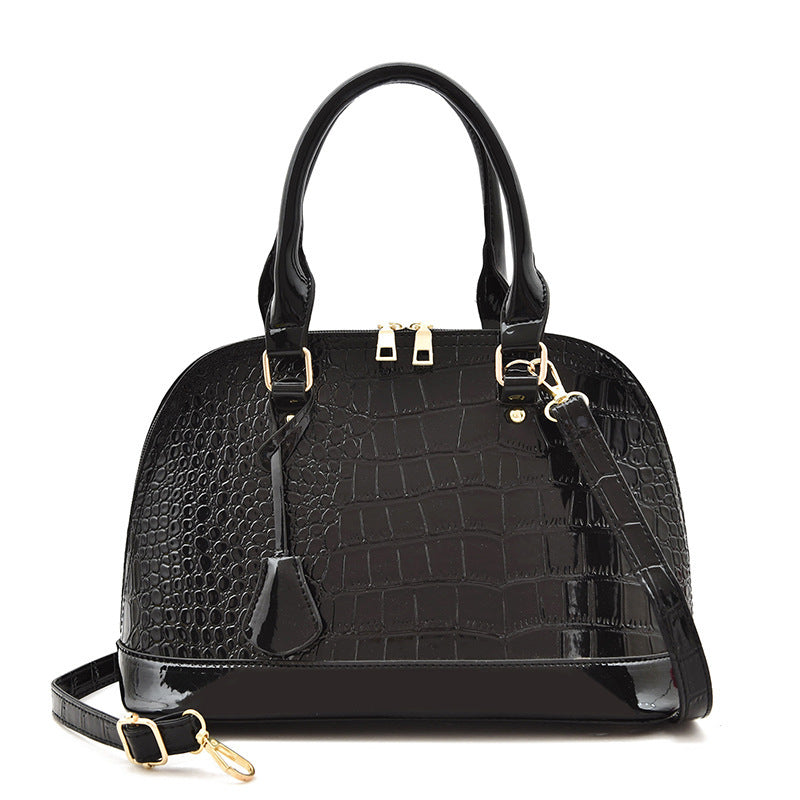 Large Capacity Shiny Shoulder Bag Crossbody