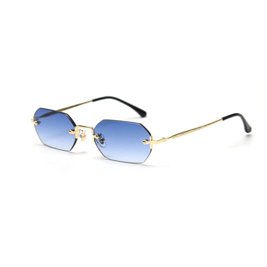 Fashion Polygonal Rimless Sunglasses for Women