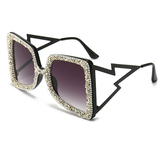 'Alessia' Party Lightning Sparkling Point Drill Sunglasses for Women UV400