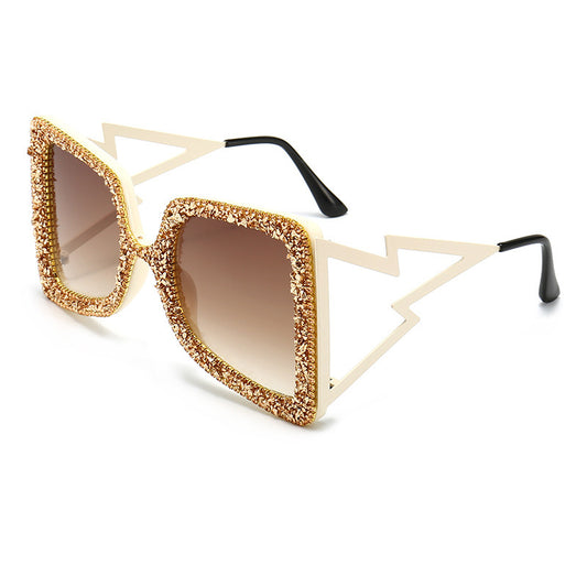 'Alessia' Party Lightning Sparkling Point Drill Sunglasses for Women UV400
