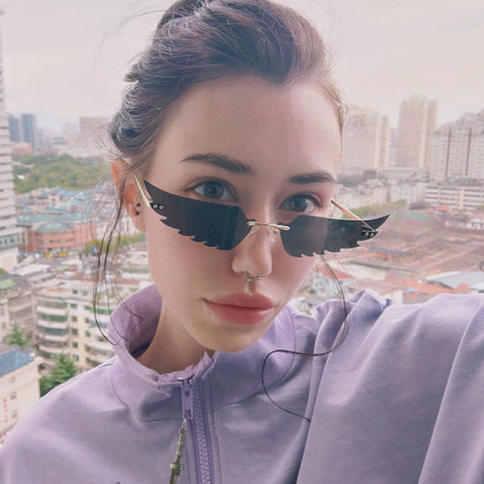 Colorful Wings Cat Eye Sunglasses Women