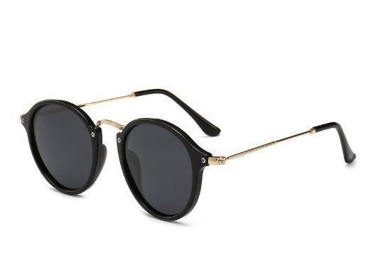 'Elvira' Metal Round Face Retro Driver Sunglasses for Men and Women