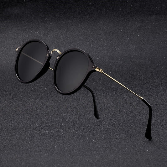 Sport Round Metal Sunglasses For Men And Women