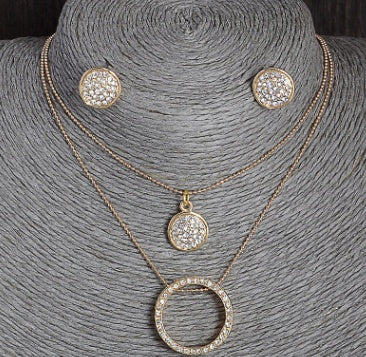 Gold Jewelry Necklace Set for Women