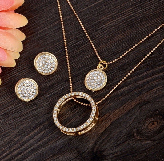 Gold Jewelry Necklace Set for Women