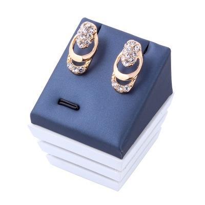 Bridal Jewelry Set, Necklace, Ring and Earrings Four Pieces Gold Luxury-style