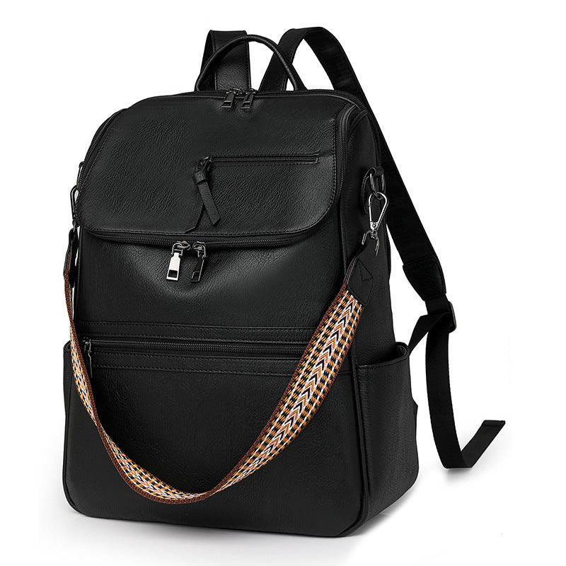 Retro College Students' Backpack Trendy High Sense Bag