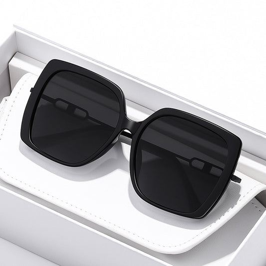 Large Metal Framed Polarized Driving Sunglasses for Women