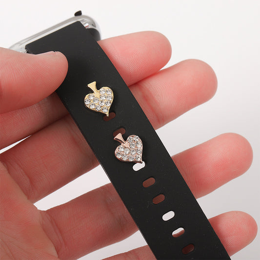 Silicone Strap Decorative Charms, Rivet-Style Metal Accessories for Smartwatch Bands