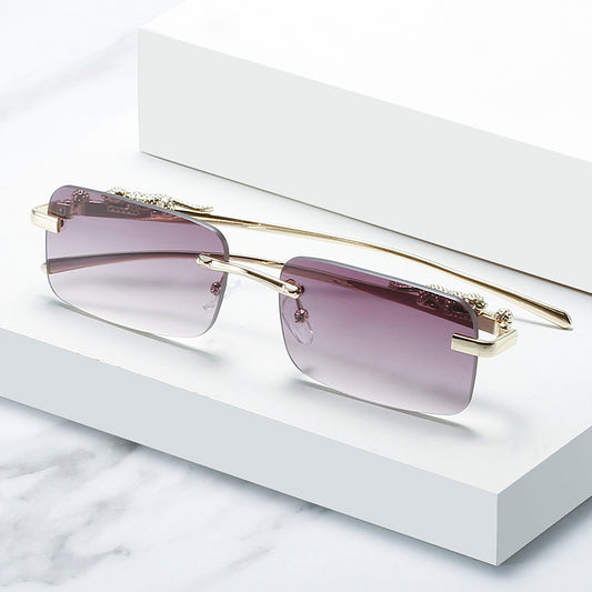 Fashion Modern Square Frameless Sunglasses For Men And Women