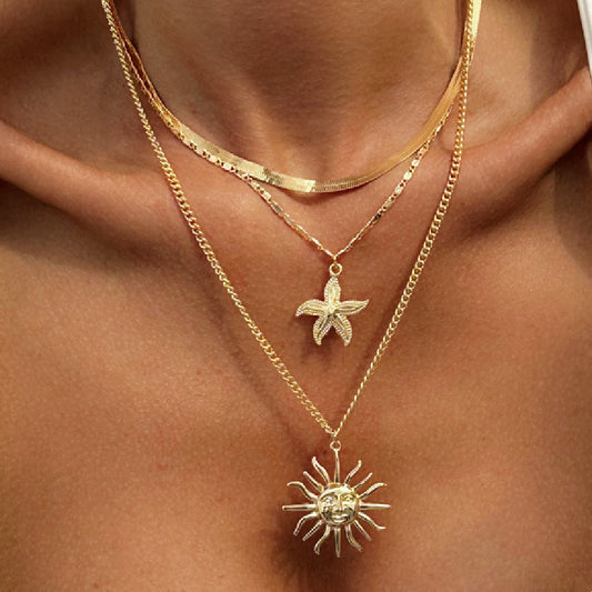 Sunny Ring, Waist Chain, Necklace for Women, Adjustable Vacation and Beach Style